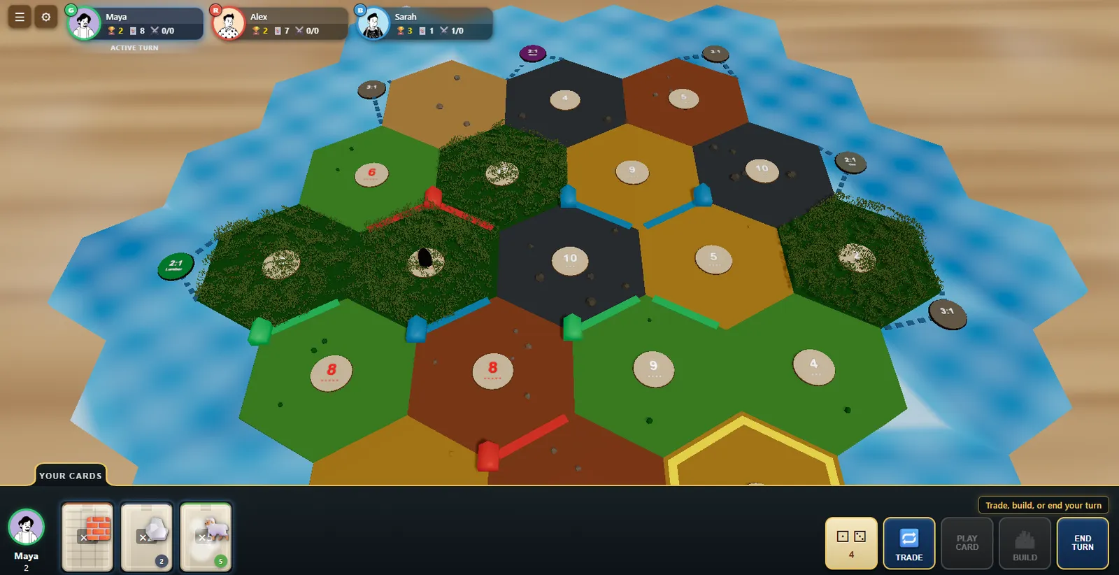 Catan 3D board renderer